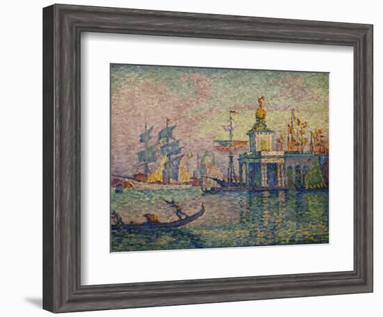 Venice- the Customs House; Venise- La Douane de Mer, 1908-Paul Signac-Framed Giclee Print