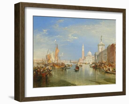 Venice: the Dogana and San Giorgio Maggiore, 1834-J. M. W. Turner-Framed Art Print