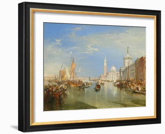 Venice: the Dogana and San Giorgio Maggiore, 1834-J. M. W. Turner-Framed Art Print