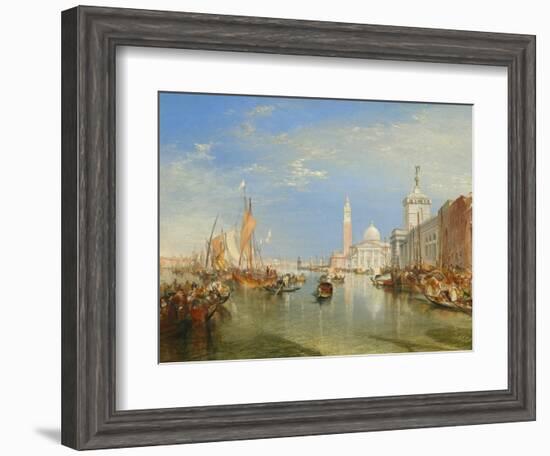 Venice: the Dogana and San Giorgio Maggiore, 1834-J. M. W. Turner-Framed Art Print