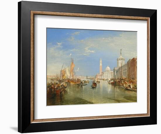 Venice: the Dogana and San Giorgio Maggiore, 1834-J. M. W. Turner-Framed Art Print