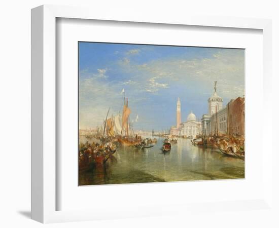 Venice: the Dogana and San Giorgio Maggiore, 1834-J. M. W. Turner-Framed Art Print