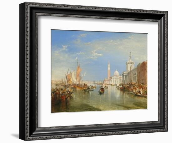 Venice: the Dogana and San Giorgio Maggiore, 1834-J. M. W. Turner-Framed Art Print