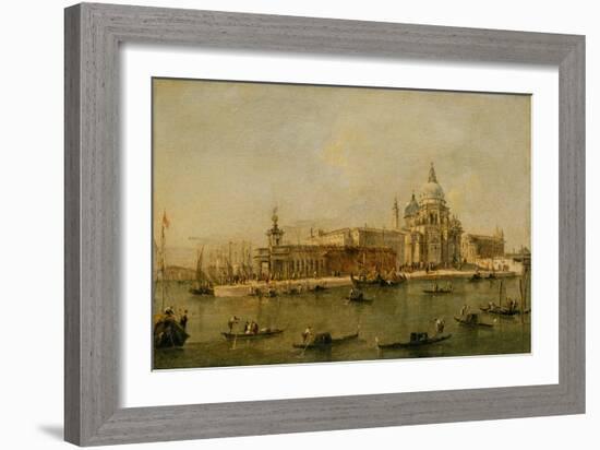 Venice: The Dogana and Santa Maria della Salute-Francesco Guardi-Framed Giclee Print