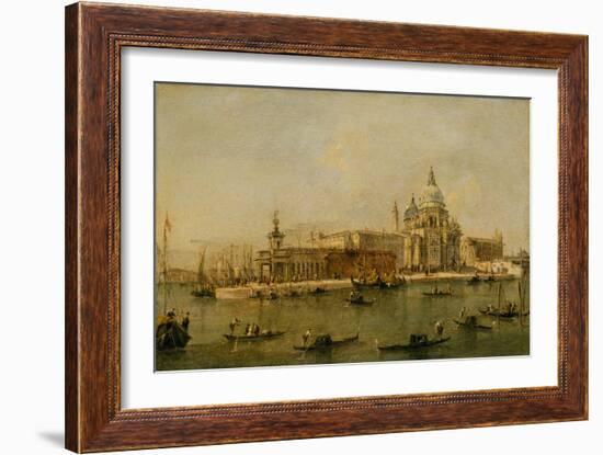 Venice: The Dogana and Santa Maria della Salute-Francesco Guardi-Framed Giclee Print