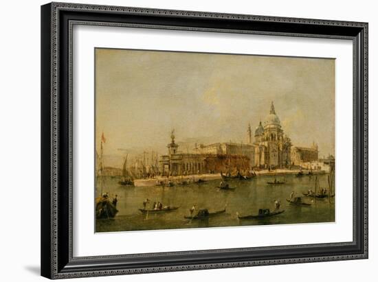 Venice: The Dogana and Santa Maria della Salute-Francesco Guardi-Framed Giclee Print