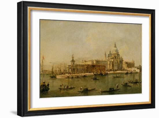 Venice: The Dogana and Santa Maria della Salute-Francesco Guardi-Framed Giclee Print