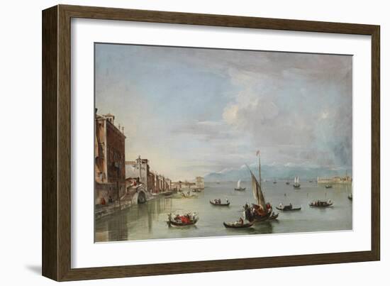 Venice: the Fondamenta Nuove with the Lagoon and the Island of San Michele, C.1758-Francesco Guardi-Framed Giclee Print