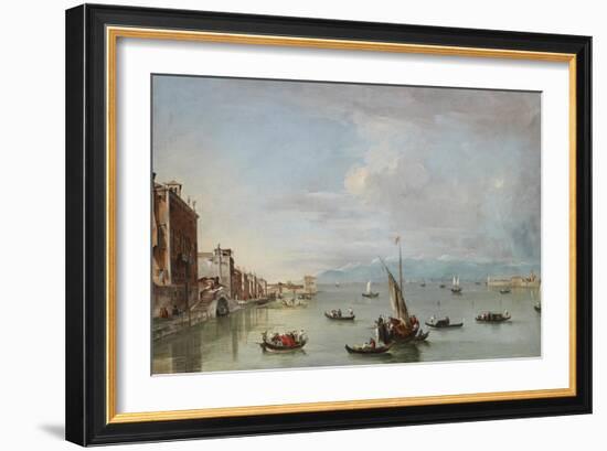 Venice: the Fondamenta Nuove with the Lagoon and the Island of San Michele, C.1758-Francesco Guardi-Framed Giclee Print