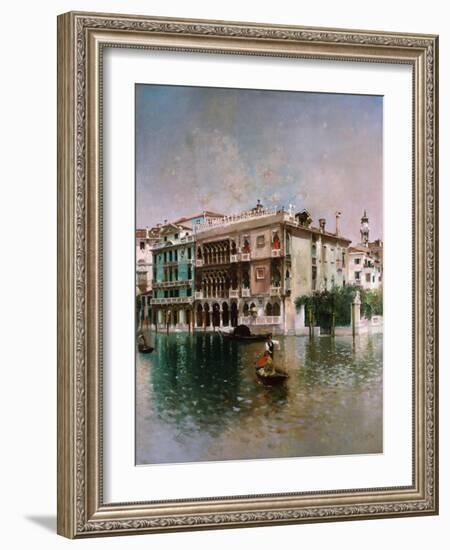 Venice, The Grand Canal. 1890-Robert Frederick Blum-Framed Giclee Print