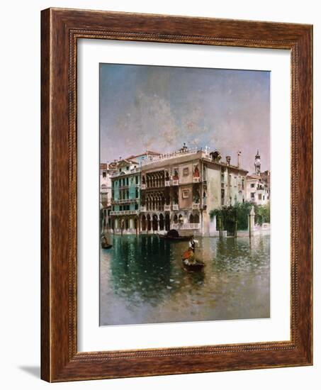 Venice, The Grand Canal. 1890-Robert Frederick Blum-Framed Giclee Print