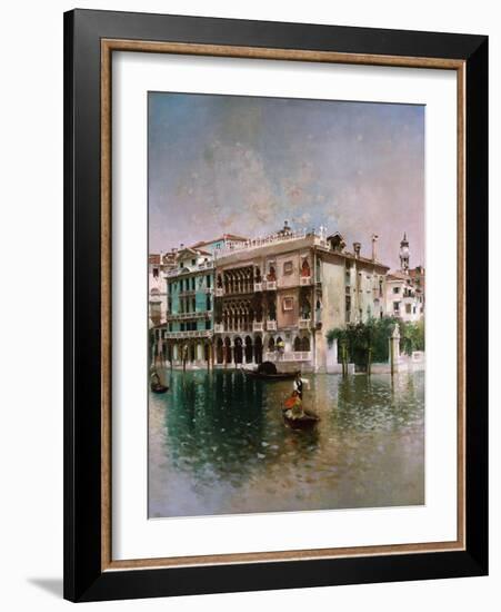 Venice, The Grand Canal. 1890-Robert Frederick Blum-Framed Giclee Print