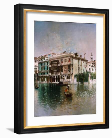 Venice, The Grand Canal. 1890-Robert Frederick Blum-Framed Giclee Print