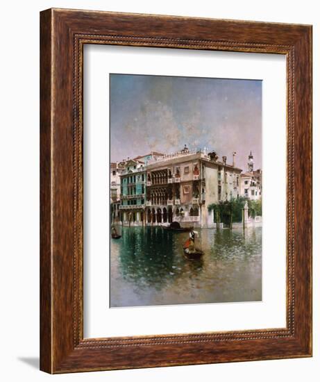 Venice, The Grand Canal. 1890-Robert Frederick Blum-Framed Giclee Print