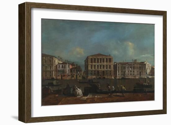 Venice, the Grand Canal with Palazzo Pesaro, 1755-1760-Francesco Guardi-Framed Giclee Print