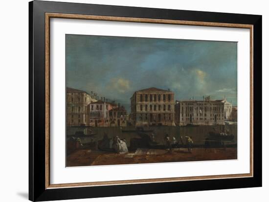 Venice, the Grand Canal with Palazzo Pesaro, 1755-1760-Francesco Guardi-Framed Giclee Print