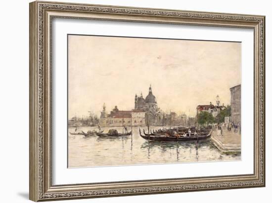 Venice, the Molo, 1895 (Oil on Canvas)-Eugene Louis Boudin-Framed Giclee Print