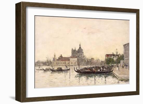 Venice, the Molo, 1895 (Oil on Canvas)-Eugene Louis Boudin-Framed Giclee Print