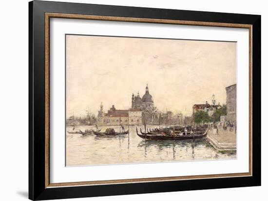 Venice, the Molo, 1895 (Oil on Canvas)-Eugene Louis Boudin-Framed Giclee Print