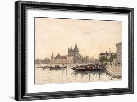 Venice, the Molo, 1895 (Oil on Canvas)-Eugene Louis Boudin-Framed Giclee Print
