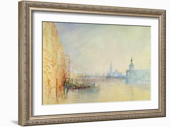 Venice, the Mouth of the Grand Canal, C.1840 (W/C on Paper)-J. M. W. Turner-Framed Giclee Print