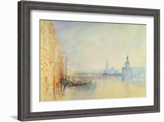 Venice, the Mouth of the Grand Canal, C.1840 (W/C on Paper)-J. M. W. Turner-Framed Giclee Print