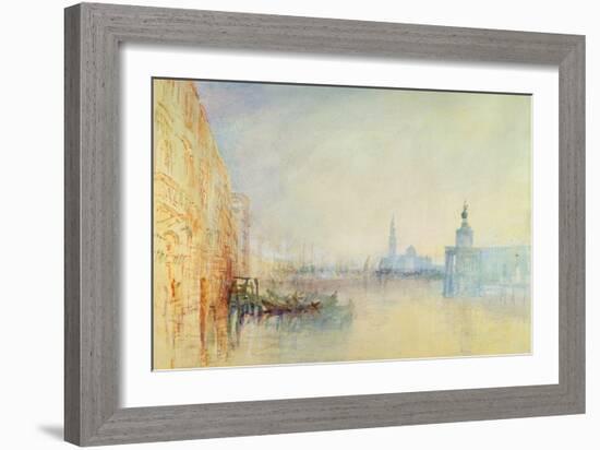 Venice, the Mouth of the Grand Canal, C.1840 (W/C on Paper)-J. M. W. Turner-Framed Giclee Print