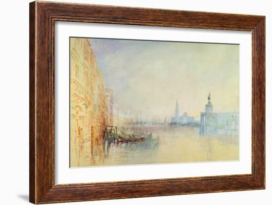 Venice, the Mouth of the Grand Canal, C.1840 (W/C on Paper)-J. M. W. Turner-Framed Giclee Print