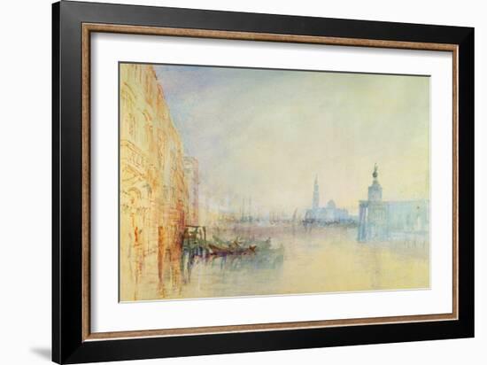 Venice, the Mouth of the Grand Canal, C.1840 (W/C on Paper)-J. M. W. Turner-Framed Giclee Print