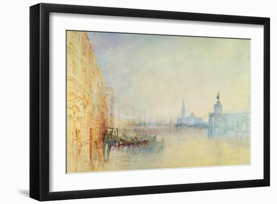 Venice, the Mouth of the Grand Canal, C.1840 (W/C on Paper)-J. M. W. Turner-Framed Giclee Print