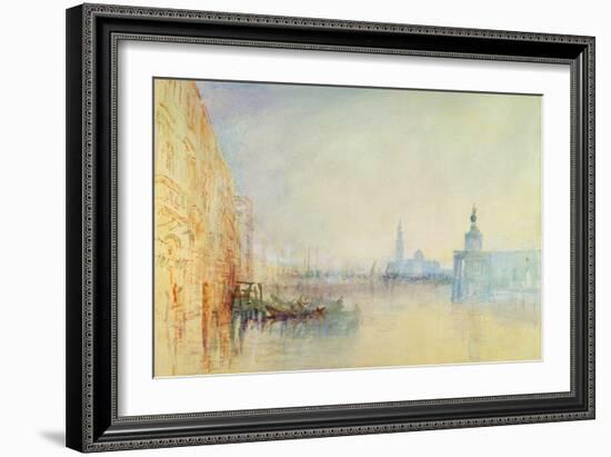 Venice, the Mouth of the Grand Canal, C.1840 (W/C on Paper)-J. M. W. Turner-Framed Giclee Print