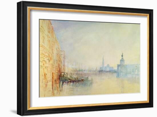 Venice, the Mouth of the Grand Canal, C.1840 (W/C on Paper)-J. M. W. Turner-Framed Giclee Print