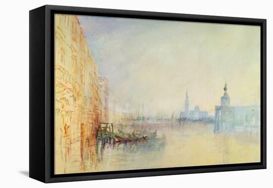 Venice, the Mouth of the Grand Canal, C.1840 (W/C on Paper)-J. M. W. Turner-Framed Premier Image Canvas