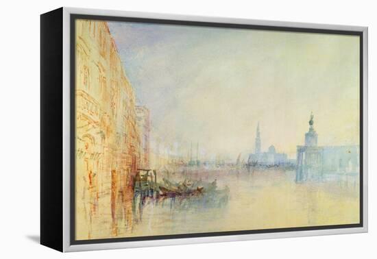 Venice, the Mouth of the Grand Canal, C.1840 (W/C on Paper)-J. M. W. Turner-Framed Premier Image Canvas