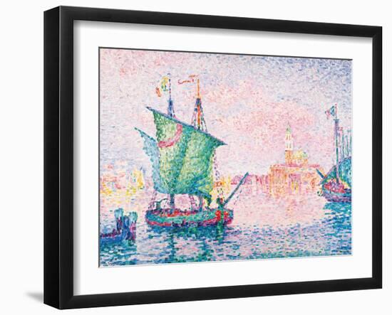 Venice, the Pink Cloud by Paul Signac-Fine Art-Framed Photographic Print