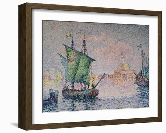 Venice-The Pink Cloud; Venise-Le Nuage Rose-Paul Signac-Framed Giclee Print