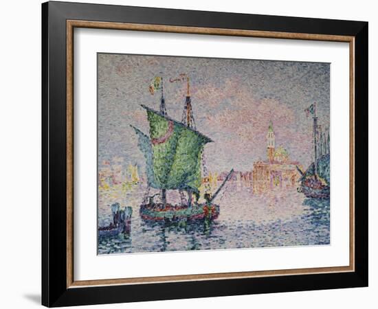 Venice-The Pink Cloud; Venise-Le Nuage Rose-Paul Signac-Framed Giclee Print