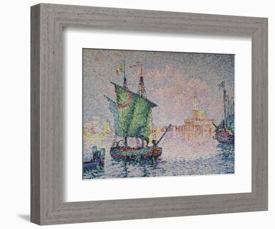 Venice-The Pink Cloud; Venise-Le Nuage Rose-Paul Signac-Framed Giclee Print