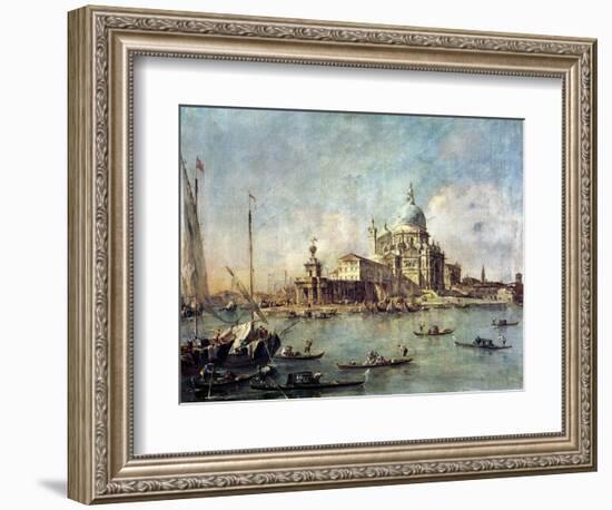 Venice, the Punta Della Dogana with Santa Maria Della Salute, circa 1770-Francesco Guardi-Framed Giclee Print