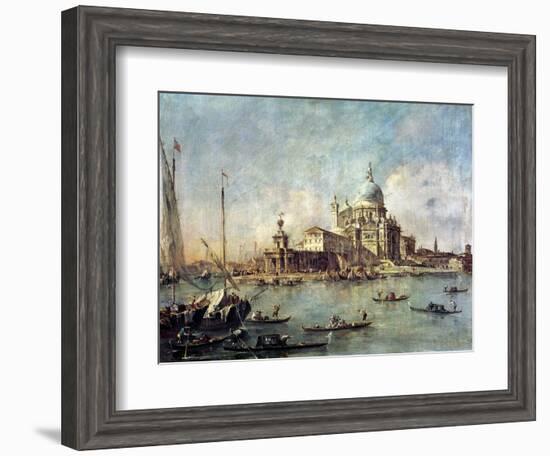 Venice, the Punta Della Dogana with Santa Maria Della Salute, circa 1770-Francesco Guardi-Framed Giclee Print