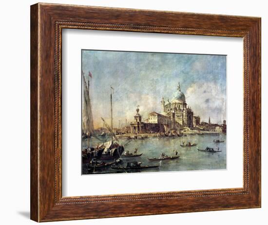 Venice, the Punta Della Dogana with Santa Maria Della Salute, circa 1770-Francesco Guardi-Framed Giclee Print