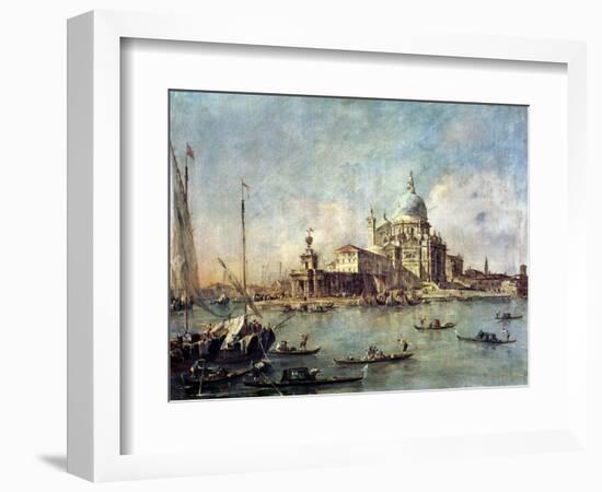 Venice, the Punta Della Dogana with Santa Maria Della Salute, circa 1770-Francesco Guardi-Framed Giclee Print