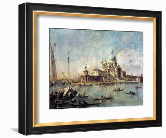 Venice, the Punta Della Dogana with Santa Maria Della Salute, circa 1770-Francesco Guardi-Framed Giclee Print