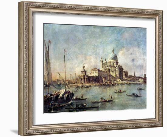 Venice, the Punta Della Dogana with Santa Maria Della Salute, circa 1770-Francesco Guardi-Framed Giclee Print