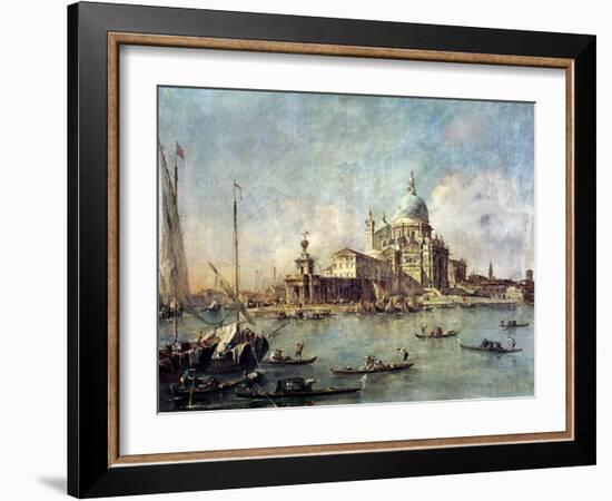 Venice, the Punta Della Dogana with Santa Maria Della Salute, circa 1770-Francesco Guardi-Framed Giclee Print