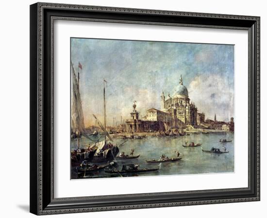 Venice, the Punta Della Dogana with Santa Maria Della Salute, circa 1770-Francesco Guardi-Framed Giclee Print