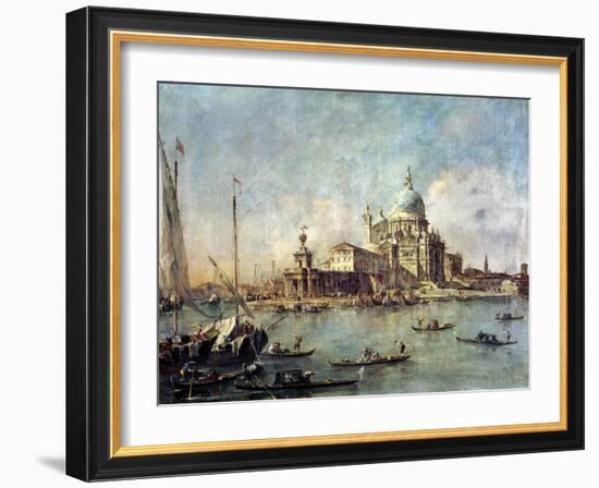 Venice, the Punta Della Dogana with Santa Maria Della Salute, circa 1770-Francesco Guardi-Framed Giclee Print