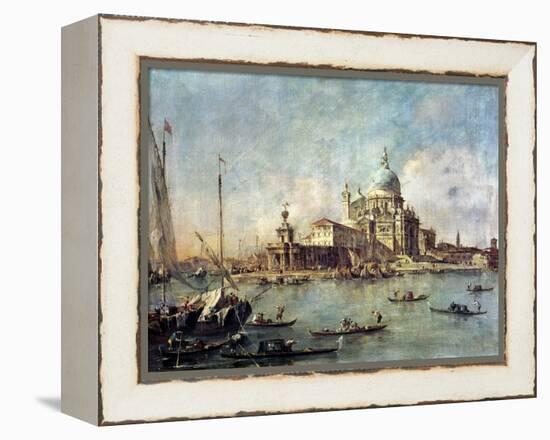 Venice, the Punta Della Dogana with Santa Maria Della Salute, circa 1770-Francesco Guardi-Framed Premier Image Canvas