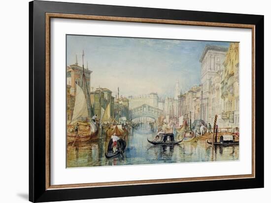 Venice: the Rialto, 1820-21-J. M. W. Turner-Framed Giclee Print