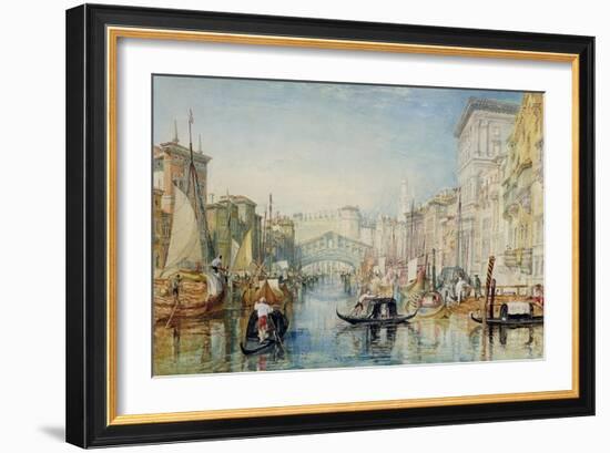 Venice: the Rialto, 1820-21-J. M. W. Turner-Framed Giclee Print